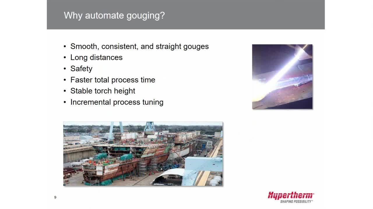 Advancing automated gouging capabilities