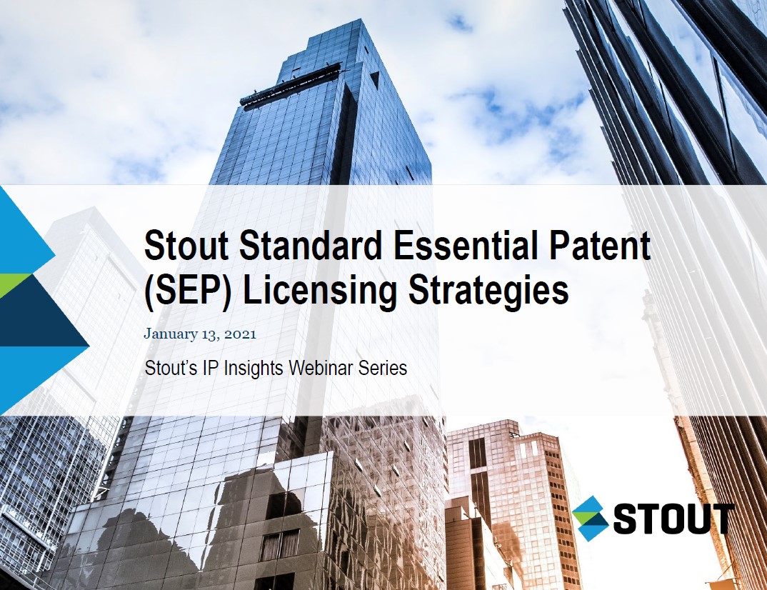 IP Insights Webinar Series: Standard Essential Patent Licensing Strategies