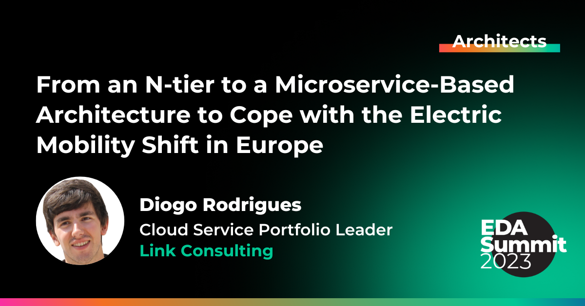 From an N-tier to a Microservice-based Architecture to Cope with the Electric Mobility Shift in Europe