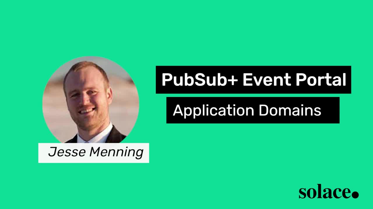 PubSub+ Event Portal | Application Domains