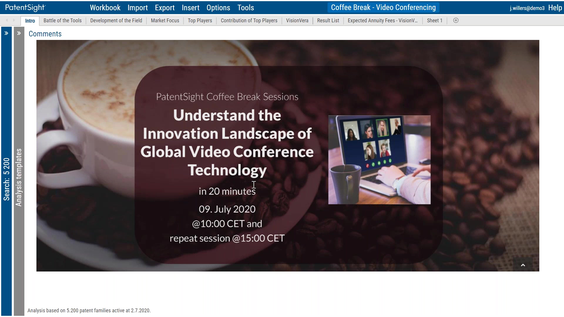 PatentSight Coffee Break Sessions_ Innovation Landscape of Global Video Conference Technologies (1)