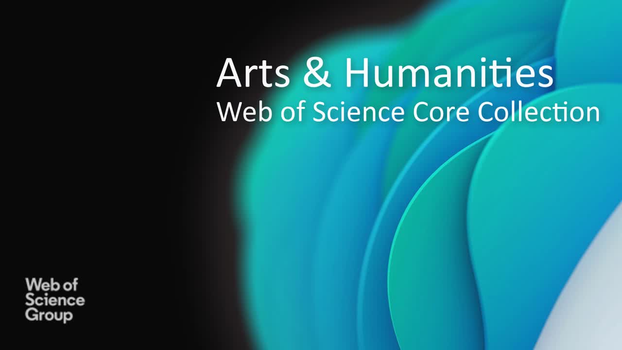 See the power of the Web of Science Core Collection in action for Arts and Humanities