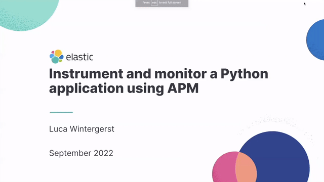 Instrument and monitor a Python application using APM