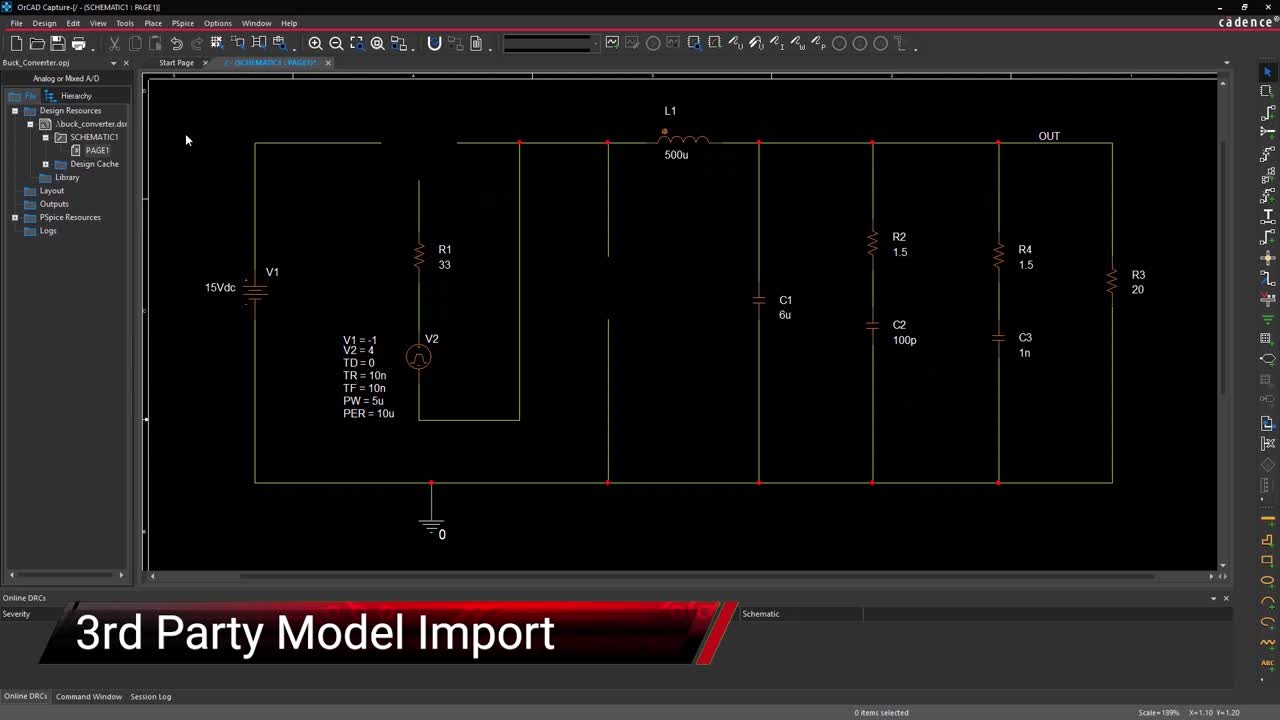 Model Import | PSpice for TI Tutorial Videos