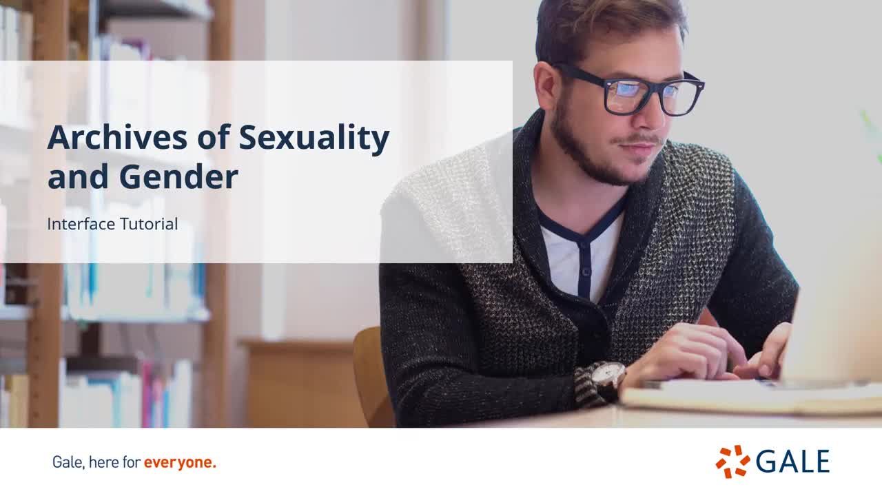 Archives of Sexuality and Gender: Interface Tutorial - For Higher Ed Users