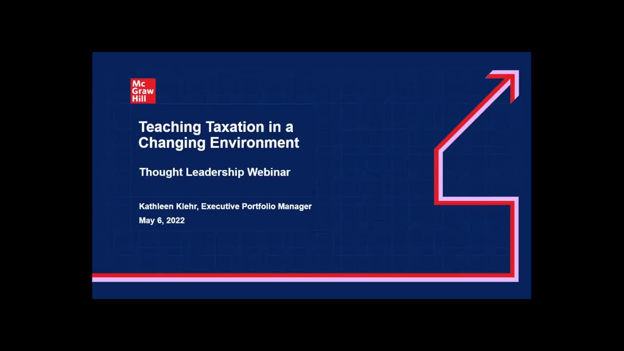 Teaching Taxation in a Changing Environment