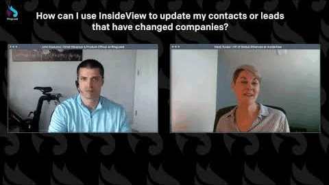 How can I use InsideView to update contacts that have left their company?