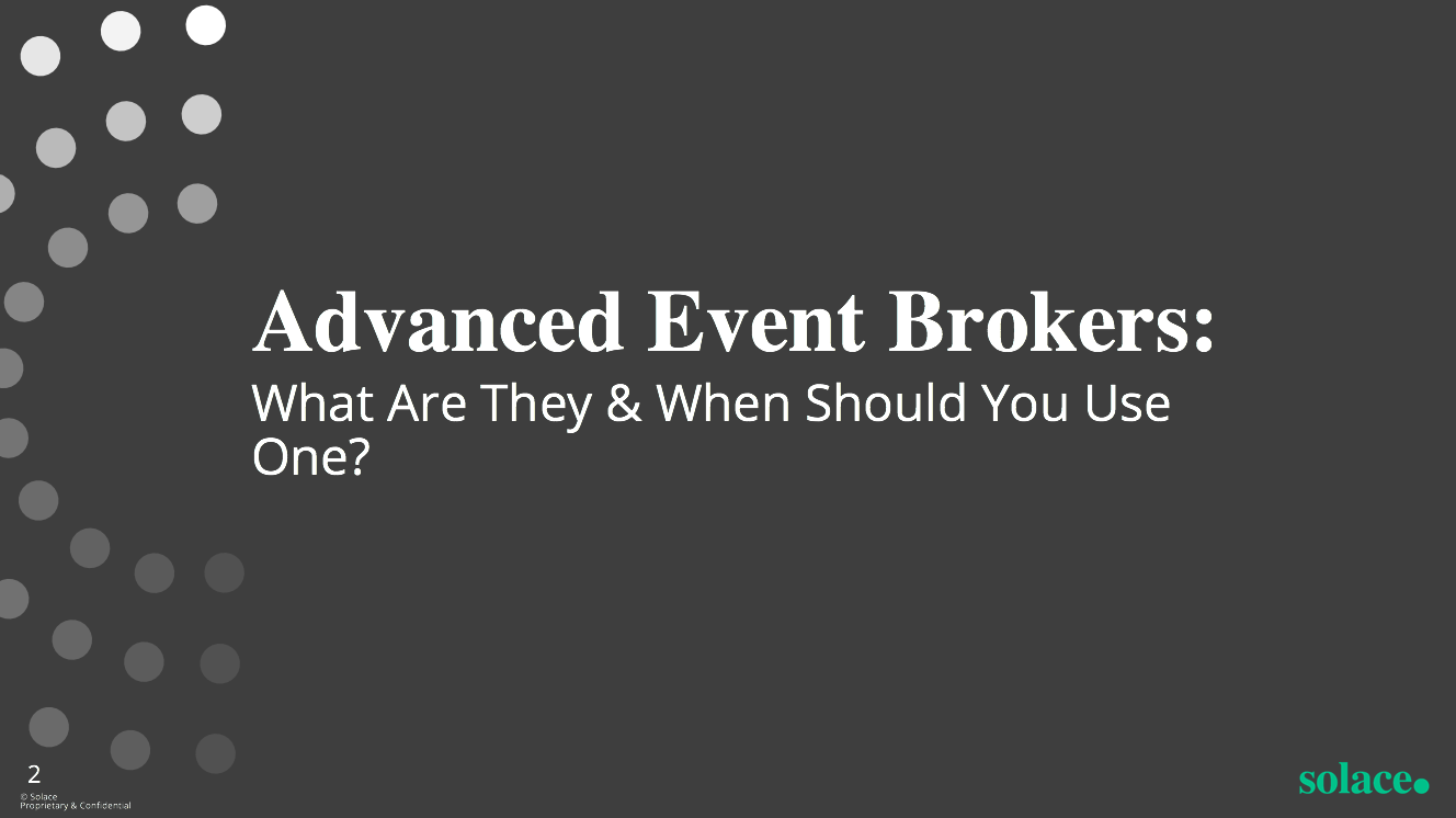 advanced event broker - video