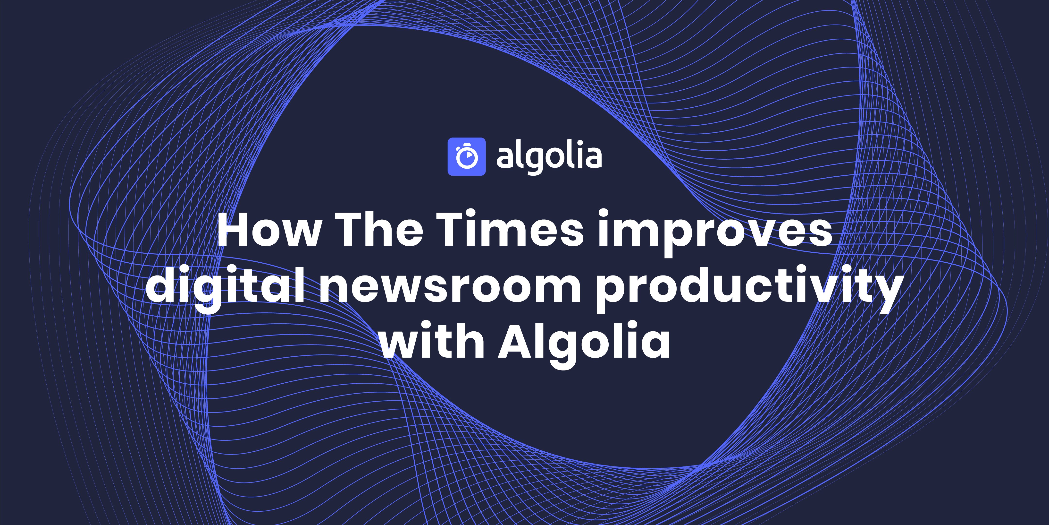 Matt Taylor showcases The Times' fast, easy-to-use digital newsroom with Algolia