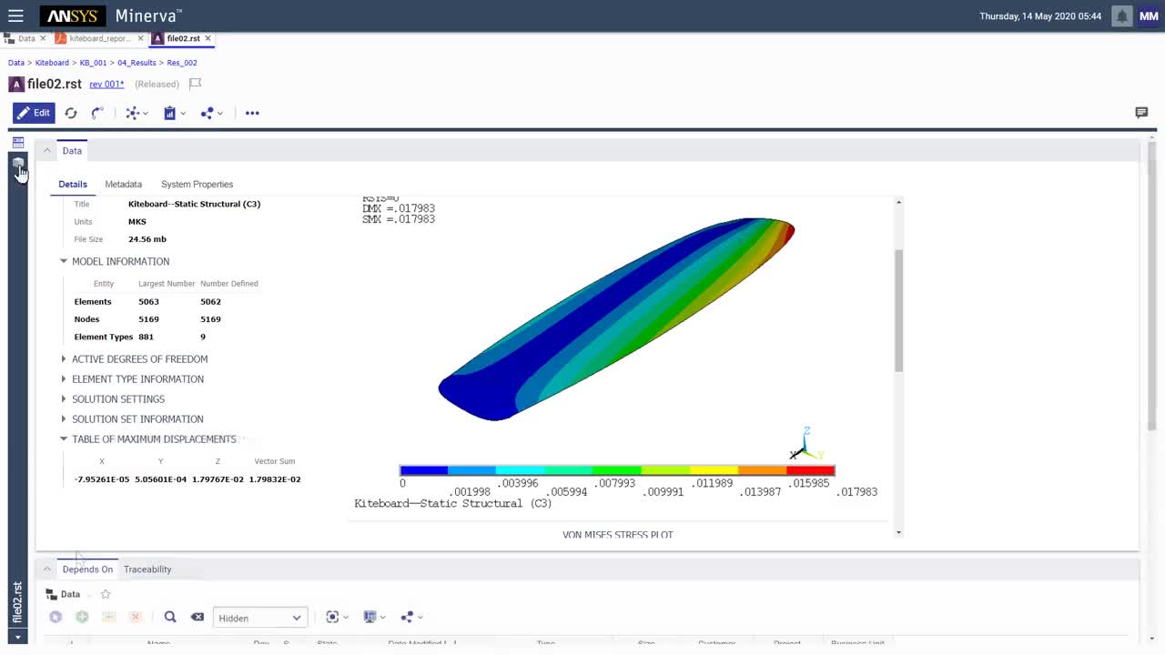 Search Trace and Reuse Simulation Data using Ansys Minerva