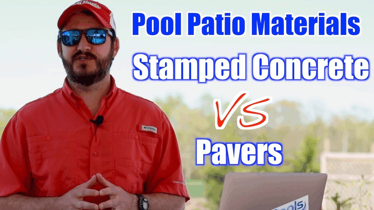 Pool Patio Materials: Stamped Concrete vs. Pavers