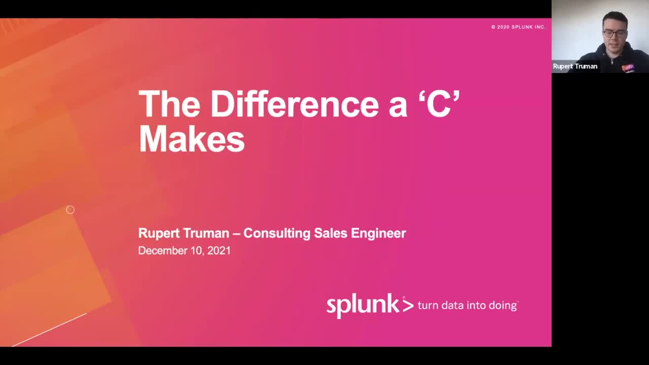 The Difference a "C" Makes: Splunk4Splunk with Rupert Truman