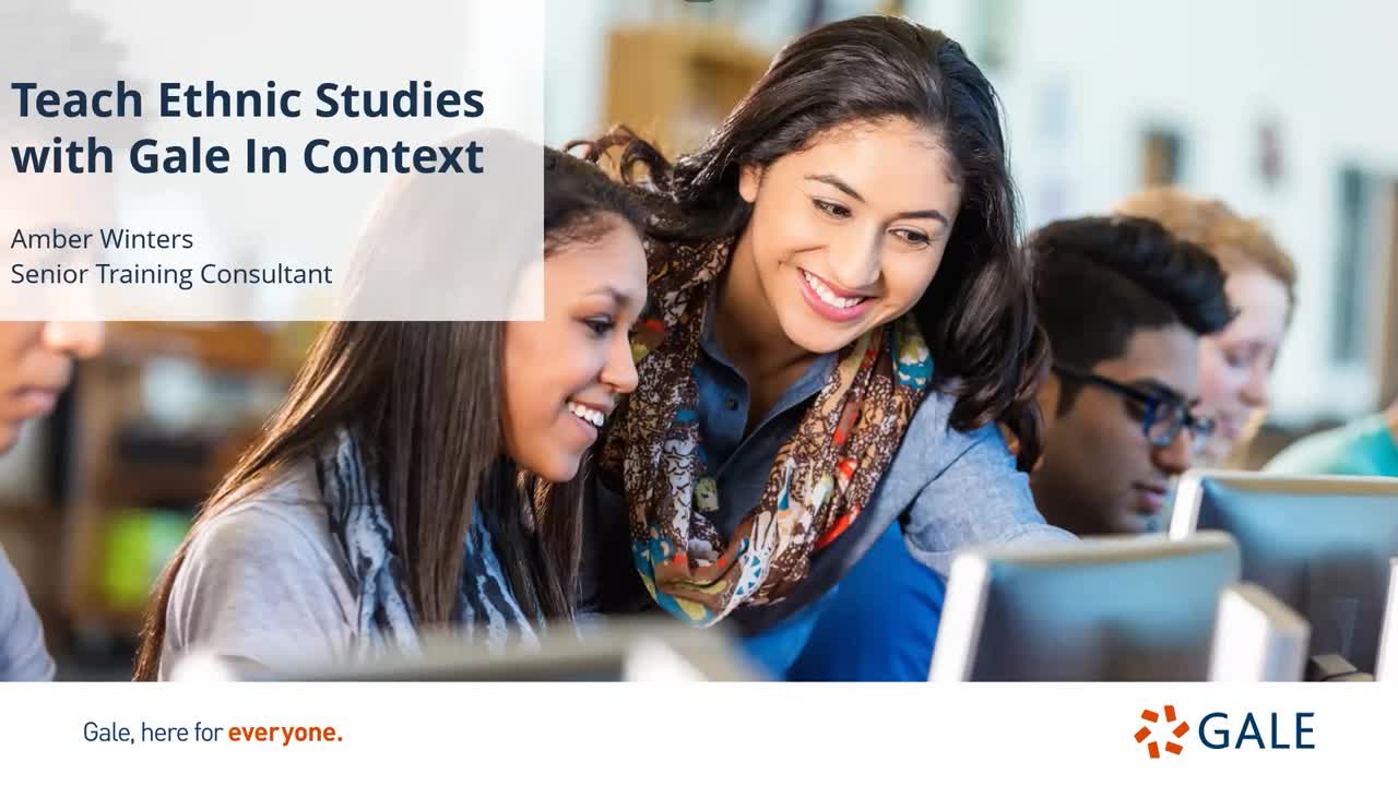 Teach Ethnic Studies With Gale In Context Resources