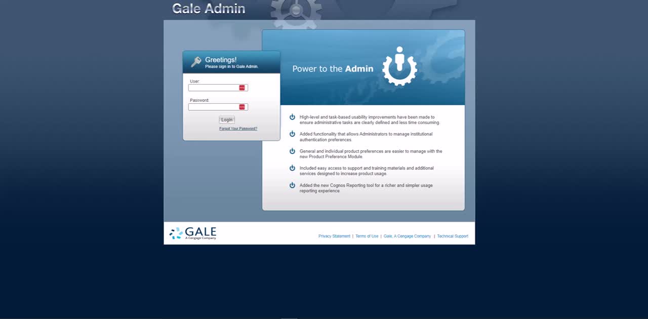 Using Gale Admin to Find Your Consumer Key and Secret Key- For Higher Ed Users