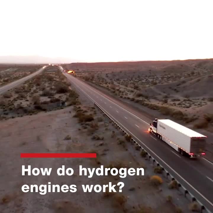 Truck driving on a highway