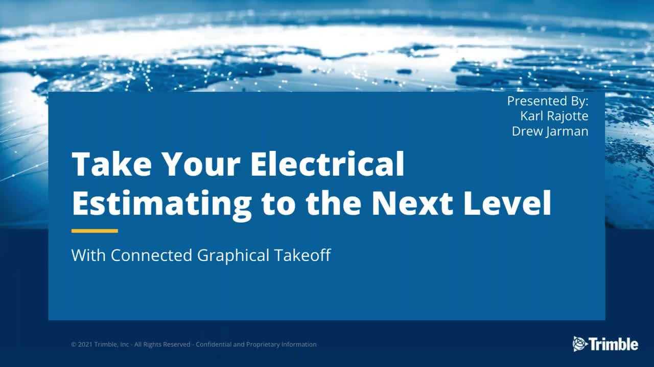 [Webinar Recording] Take Your Estimating to the Next Level with Connected Graphical Takeoff