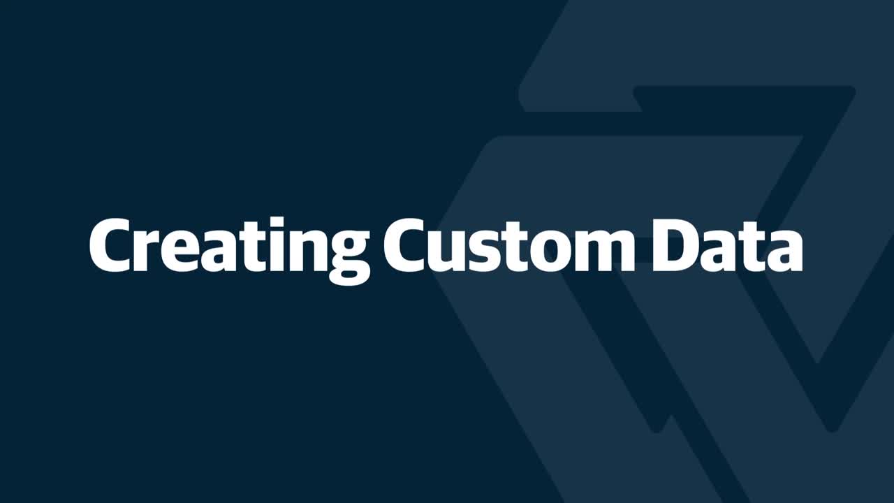 Adding Custom Data