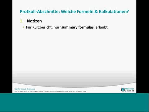 SoftMax Pro 6 Data Acquisition Tips and Tricks (German)