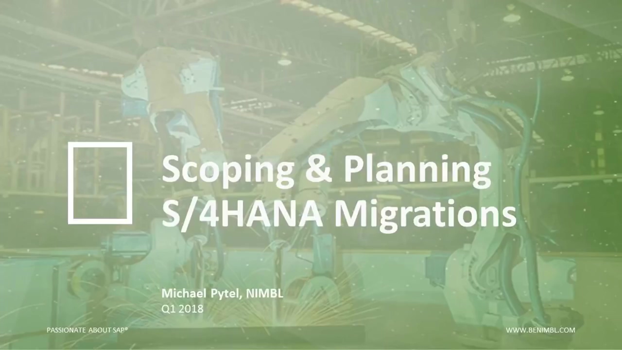 Webinar- Scoping and planning an SAP S-4HANA upgrade in 2018