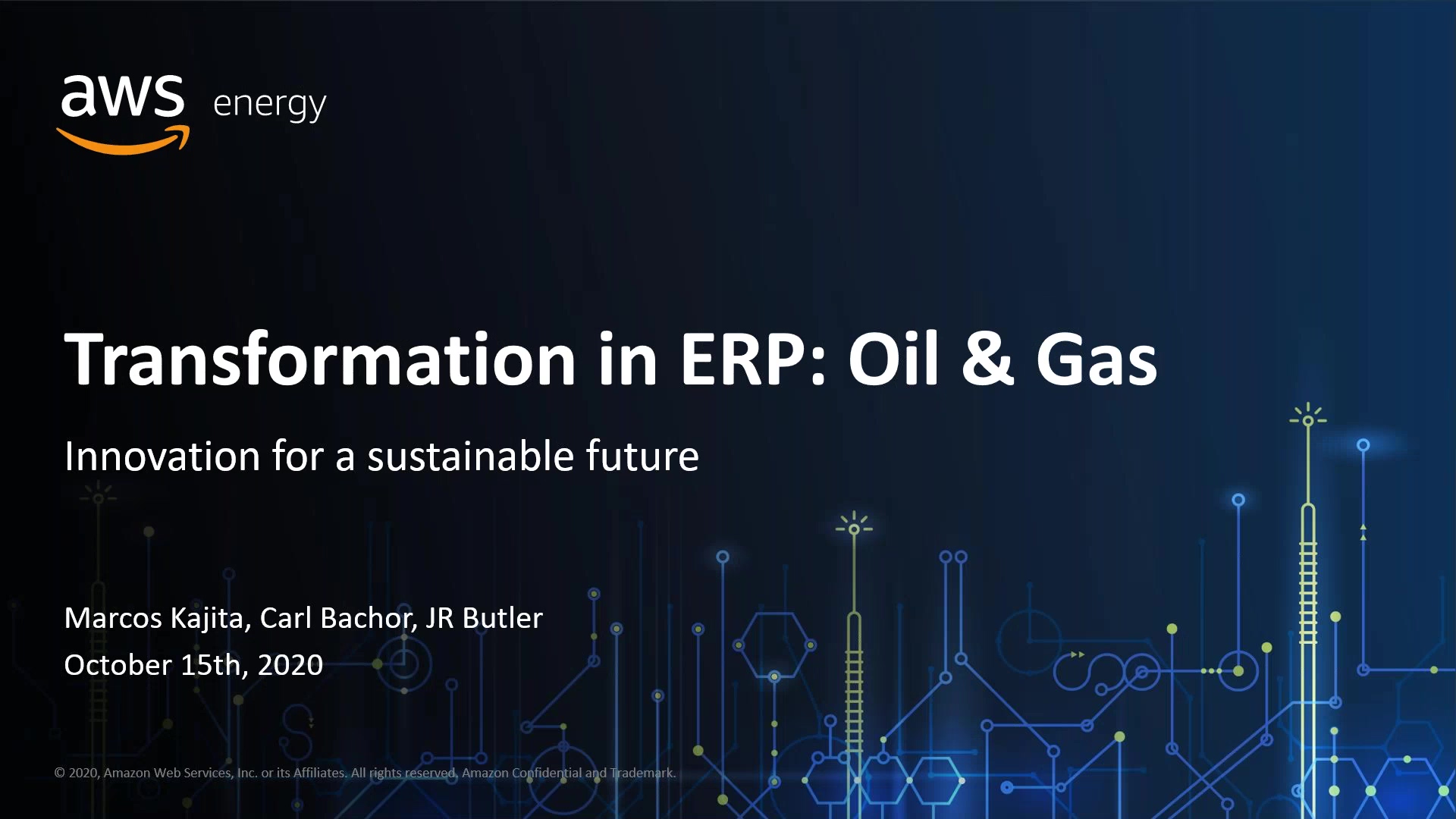 AWS & Pillir Session One_ Opportunities to Lower Costs in Today’s Oil and Gas Processes