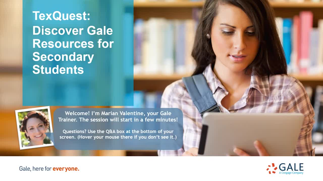 TexQuest: Discover Gale Resources for Secondary Students</i></b></u></em></strong>