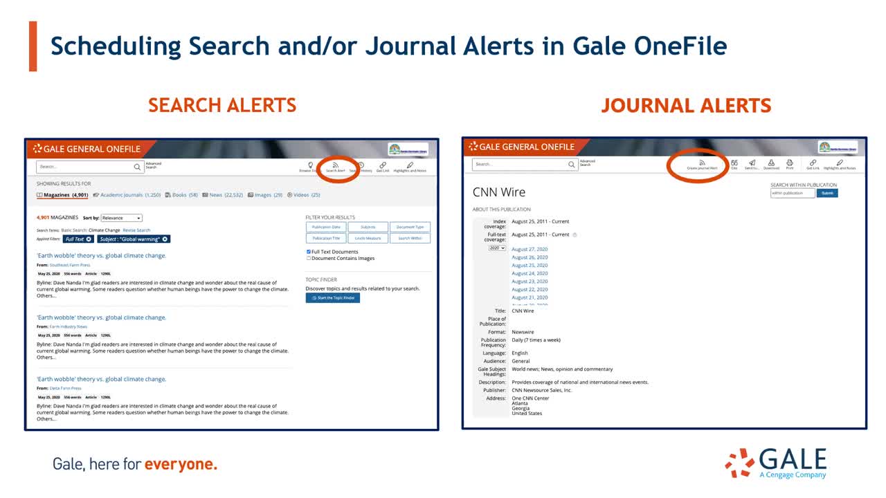 15 Minutes to Mastery: Create News Alerts in Gale OneFile Periodical Resources</i></b></u></em></strong>