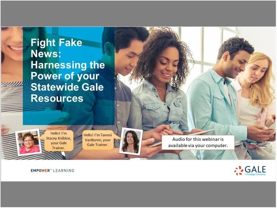 Texas: Fight Fake News: Harnessing the Power of your Statewide Gale Resources