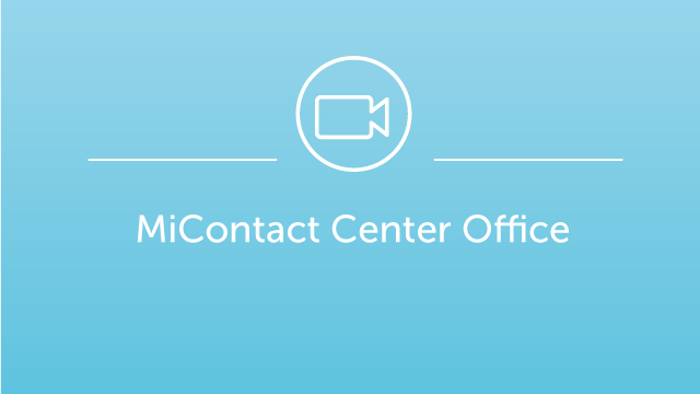MiContact Center Office Demo