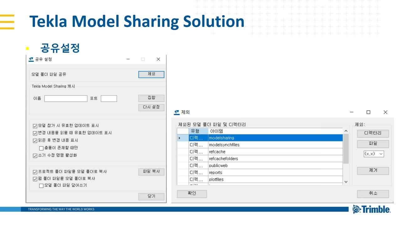 재택근무 환경의 온라인 BIM 협업 시스템 Tekla Model Sharing