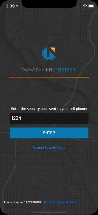 Navisphere Driver mobile app