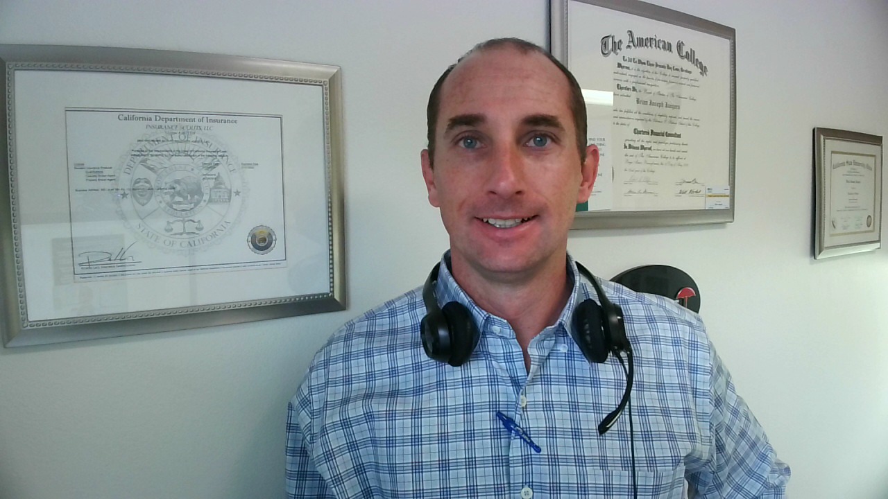 screen capture of Brian Jaegers Insurance Scouts recording a video in his office in Mammoth Lakes