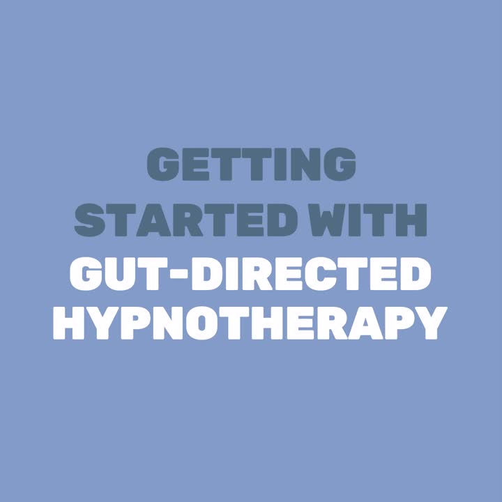 Thumbnail image for video with text, “GETTING STARTED WITH GUT-DIRECTED HYPNOTHERAPY.”