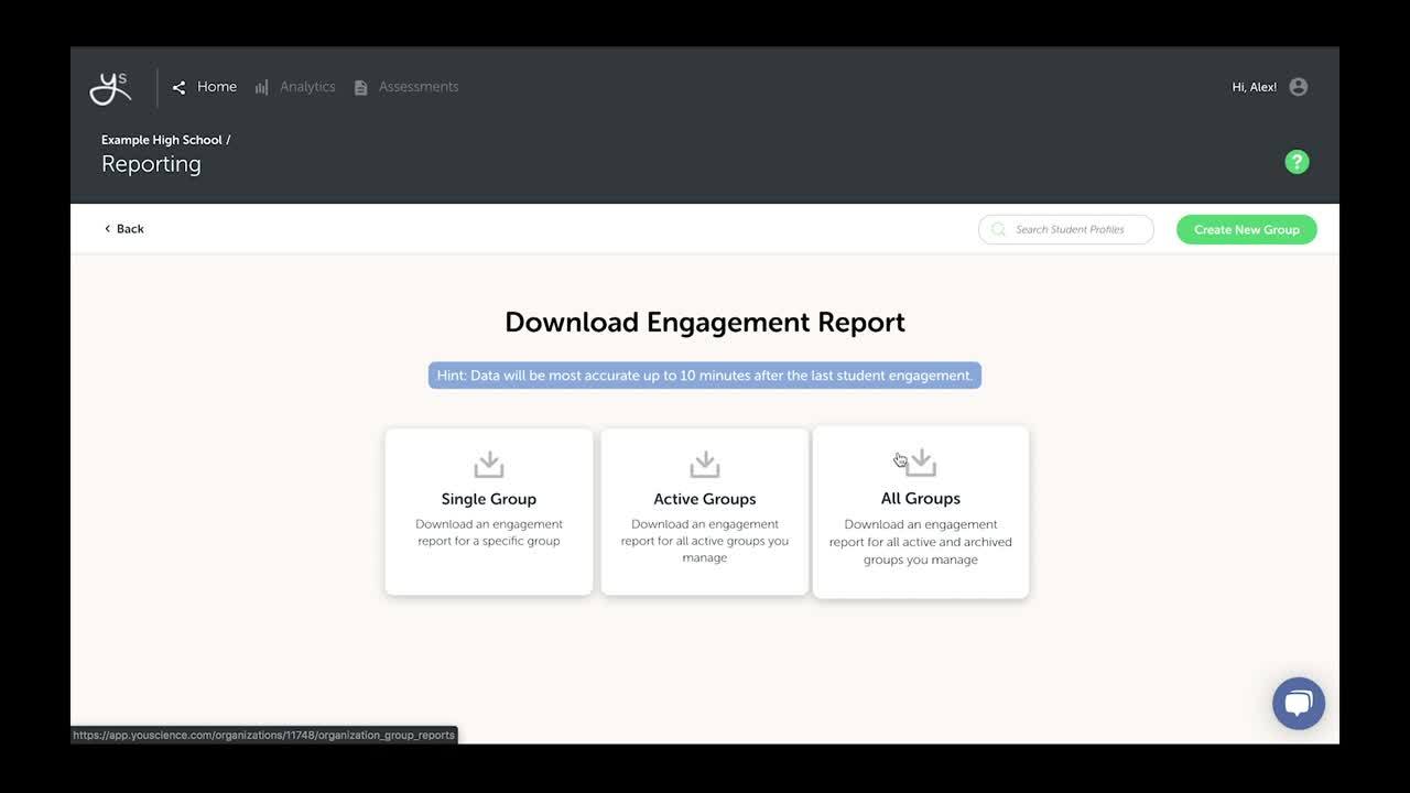 How to Download an Engagement Report