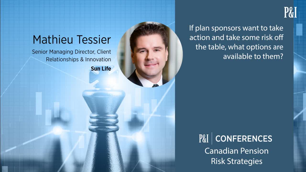 Canadian Pension Risk Strategies video thumbnail: options available to plan sponsors if take some risk off the table
