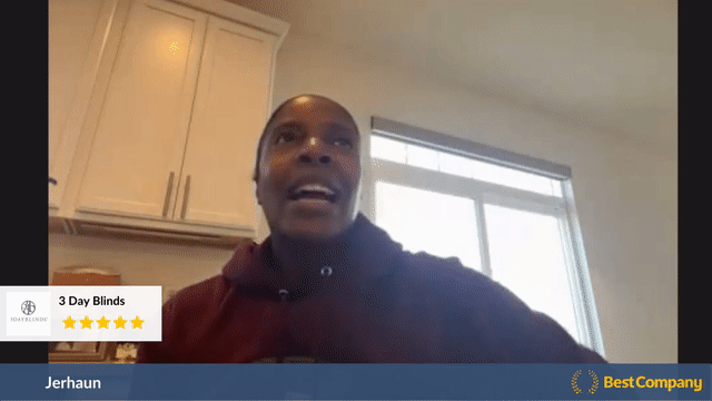Jerhaun Nicole Cameron Customer Review Video About 3 Day Blinds