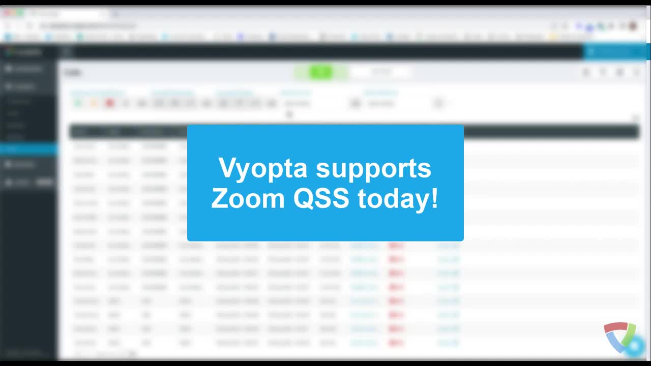 Video: Vyopta Supports Zoom QSS Today