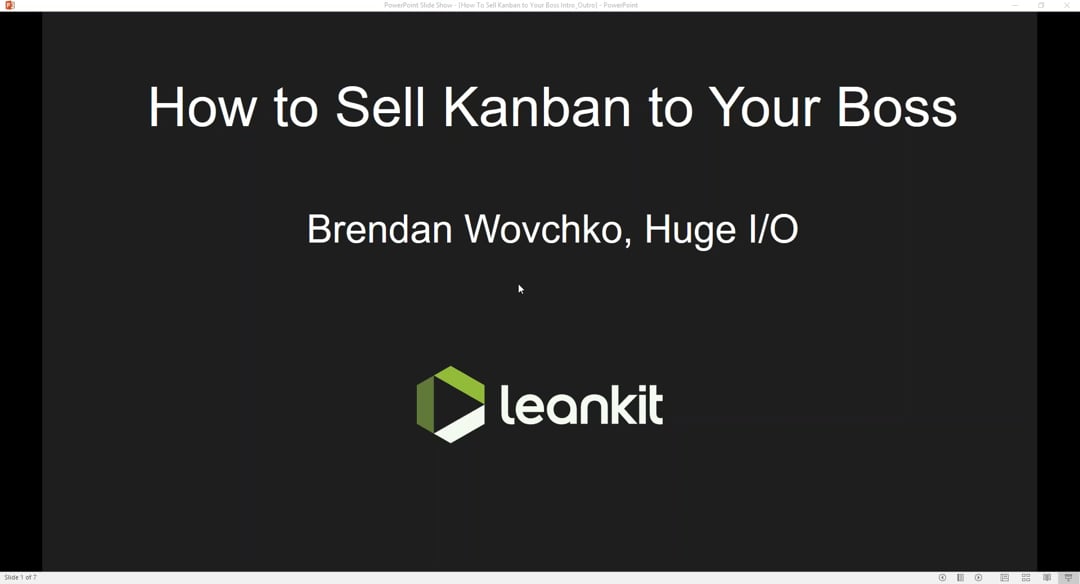 Video: Planview AgilePlace Webinar - How to Sell Kanban to Your Boss with Brendan Wovchko of HugeiO