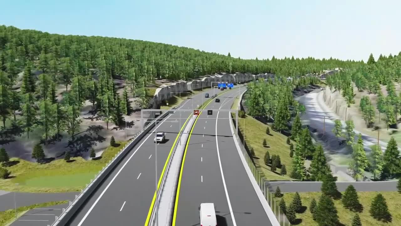 Norwegian E16 motorway expansion: Bjørum-Skaret