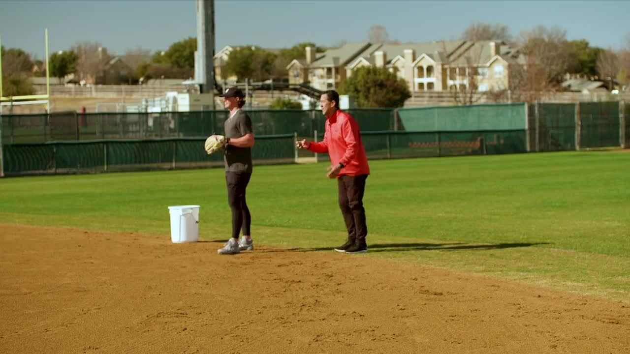 Bobby and Romy Shortstop Drill