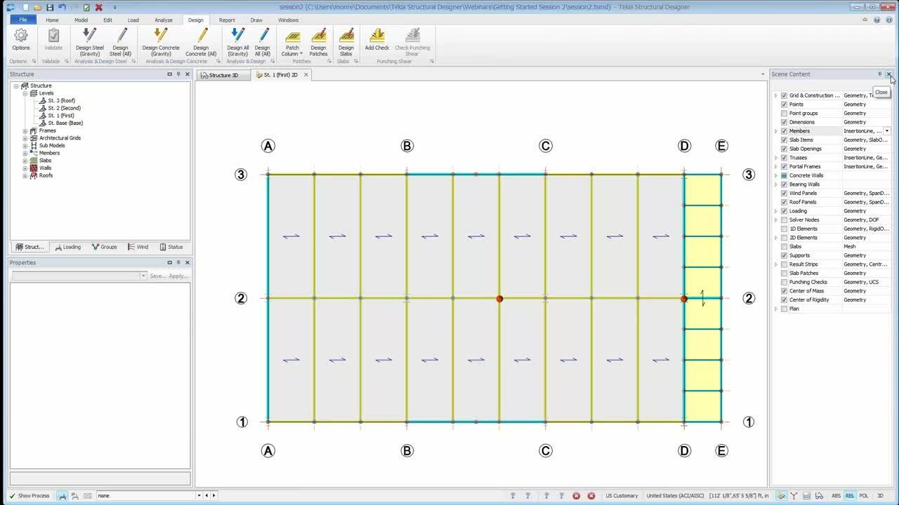 Reviewing Results and Generating Reports in Tekla Structural Designer