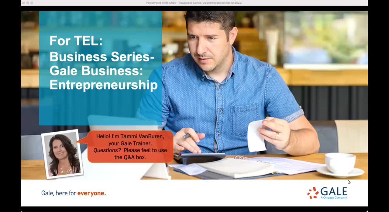 For TEL: Business Series - Gale Business: Entrepreneurship