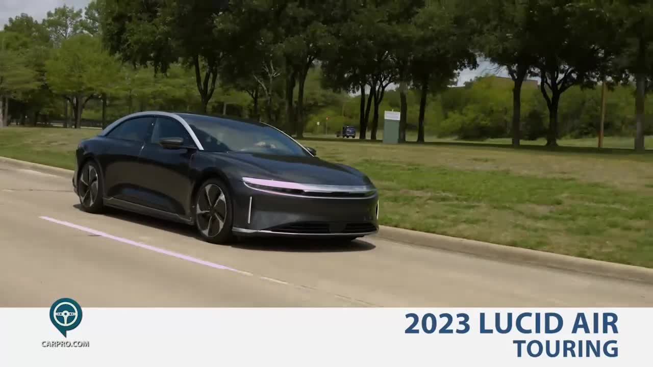 video of 2023 lucid air touring