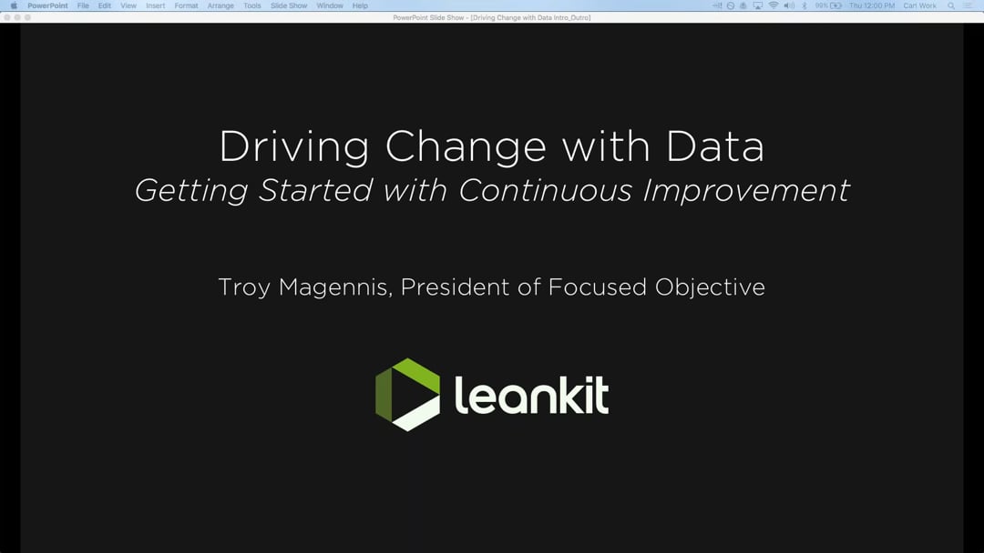 Video: Webinar: Driving Change with Data - How to Get Started with Continuous Improvement