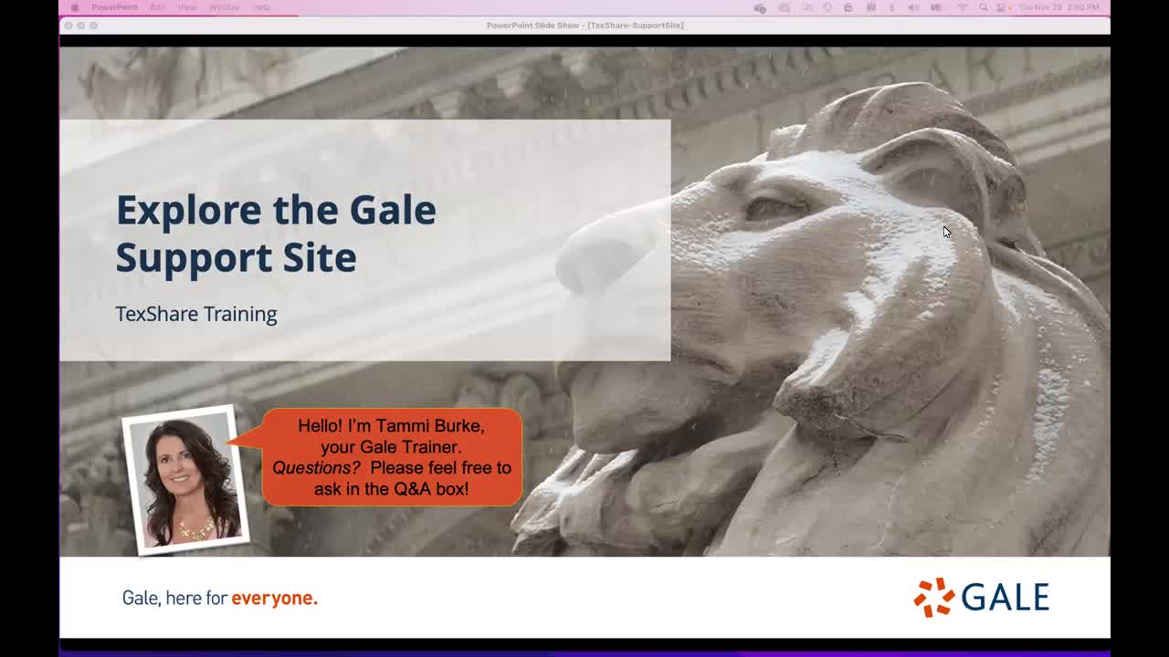 For TexShare: Explore the Gale Support Site