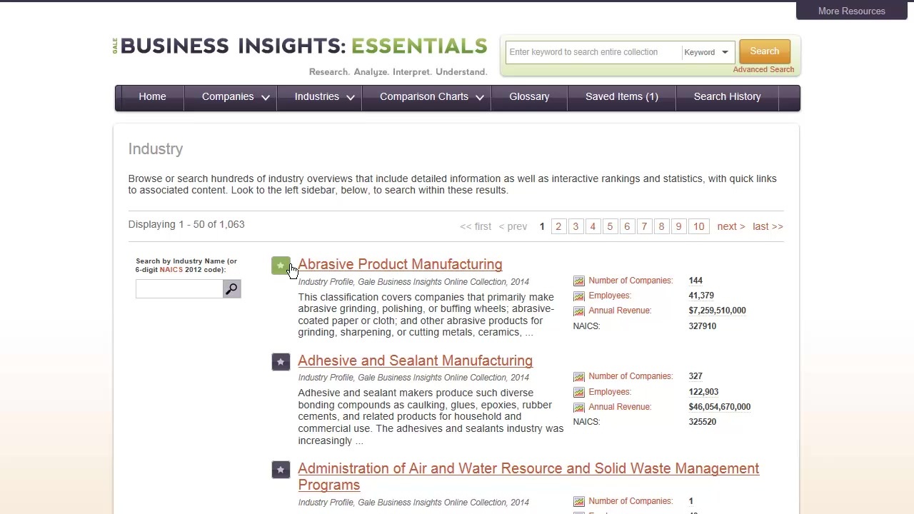 Business Insights: Essentials - Industries</i></b></u></em></strong>