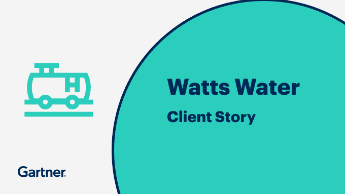 Gartner for Supply Chain Client Testimonial: Patrick Bian, Director of Supply Chain Management at Watts Water Technologies