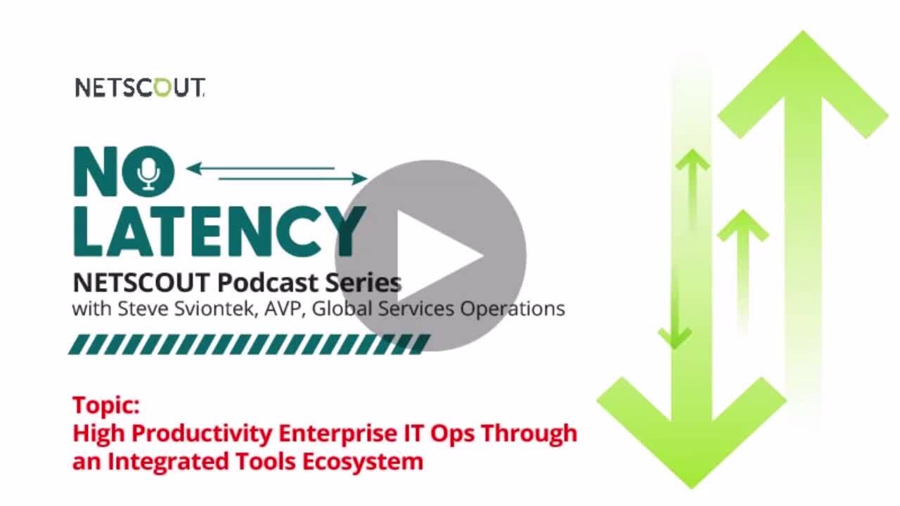 NO LATENCY Podcast Series: High Productivity Enterprise IT Ops Through an Integrated Tools Ecosystem
