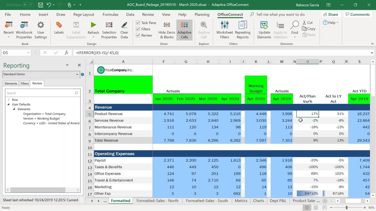 Screenshot for Next Step: OfficeConnect to Automate Board and Management Reporting