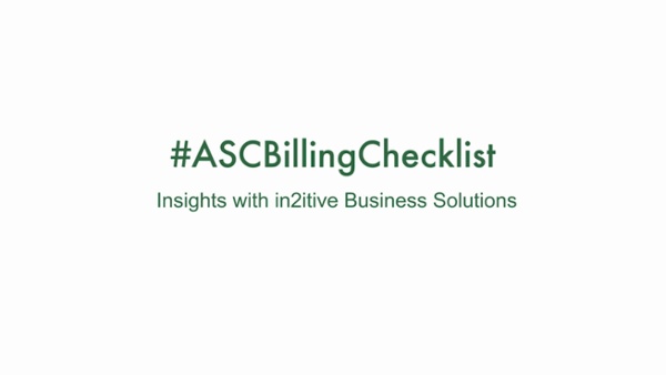 ASC Billing Checklist