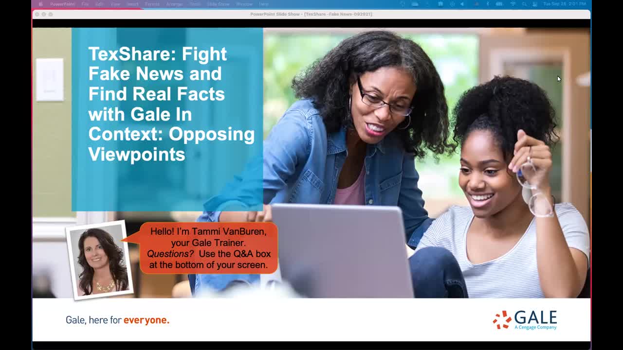 TexShare: Fight Fake News and Find Real Facts with Gale In Context Opposing Viewpoints